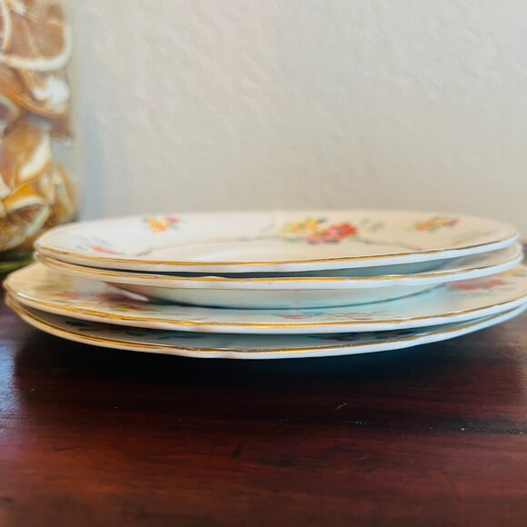 Vintage Zenith Shape Alfred Meakins England Gallery Wall Cottagecore Navy Gold - Picture 4 of 8